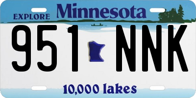 MN license plate 951NNK