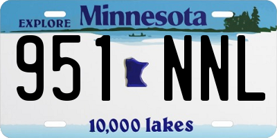 MN license plate 951NNL