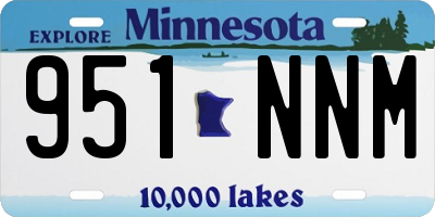 MN license plate 951NNM