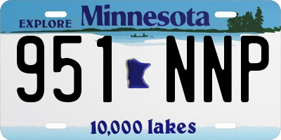 MN license plate 951NNP
