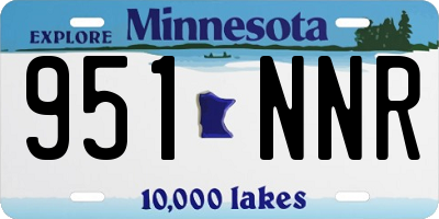 MN license plate 951NNR