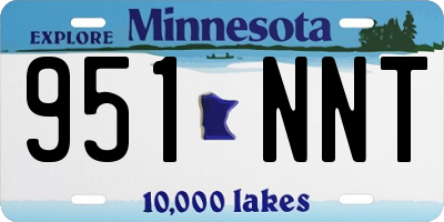 MN license plate 951NNT