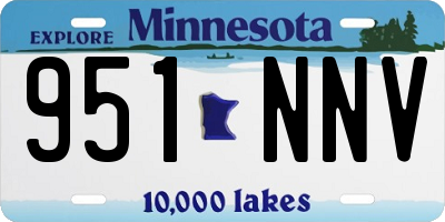 MN license plate 951NNV