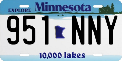 MN license plate 951NNY