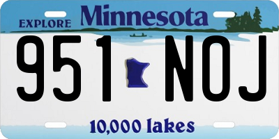 MN license plate 951NOJ
