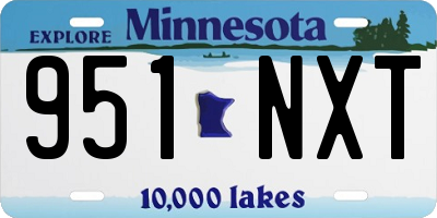 MN license plate 951NXT