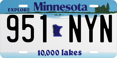 MN license plate 951NYN