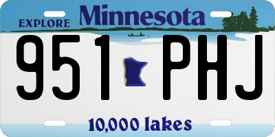 MN license plate 951PHJ