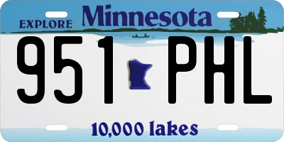 MN license plate 951PHL