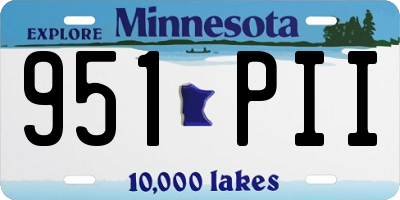 MN license plate 951PII