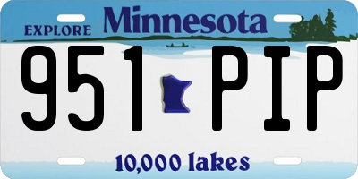 MN license plate 951PIP