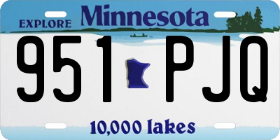 MN license plate 951PJQ