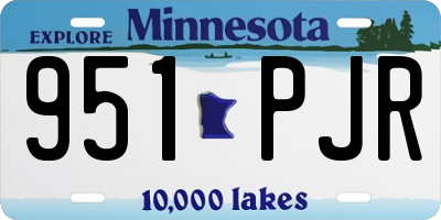 MN license plate 951PJR