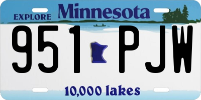 MN license plate 951PJW