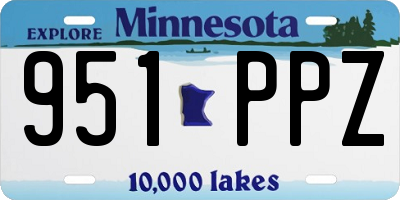 MN license plate 951PPZ