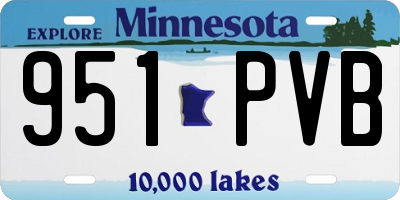 MN license plate 951PVB