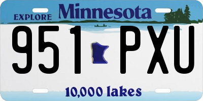 MN license plate 951PXU