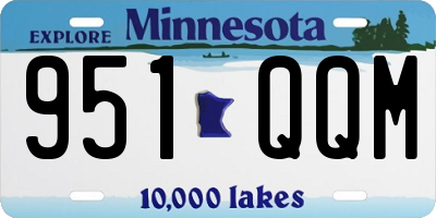 MN license plate 951QQM