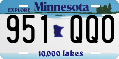MN license plate 951QQO