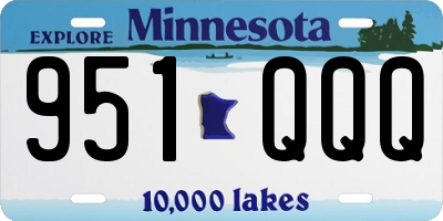 MN license plate 951QQQ