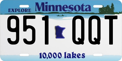 MN license plate 951QQT
