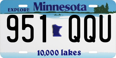 MN license plate 951QQU