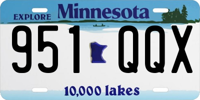 MN license plate 951QQX