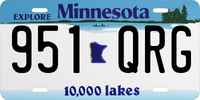 MN license plate 951QRG
