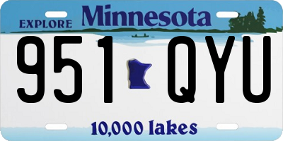 MN license plate 951QYU