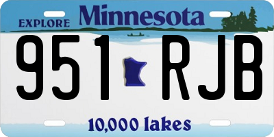 MN license plate 951RJB