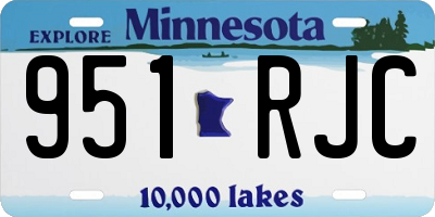 MN license plate 951RJC