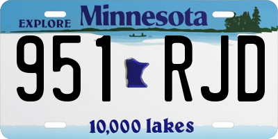 MN license plate 951RJD
