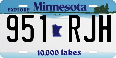 MN license plate 951RJH
