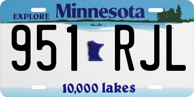 MN license plate 951RJL
