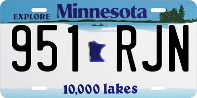 MN license plate 951RJN