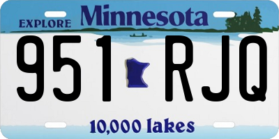 MN license plate 951RJQ