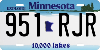 MN license plate 951RJR