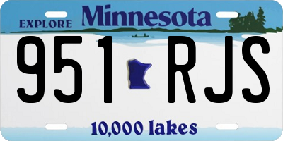 MN license plate 951RJS