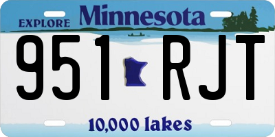 MN license plate 951RJT