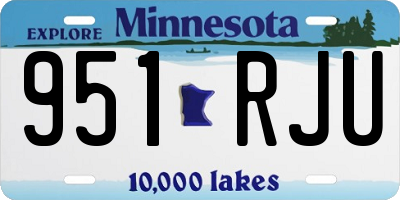 MN license plate 951RJU