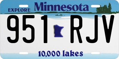MN license plate 951RJV