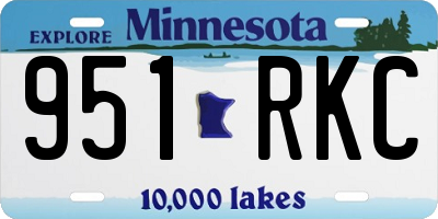 MN license plate 951RKC