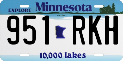 MN license plate 951RKH