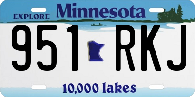 MN license plate 951RKJ