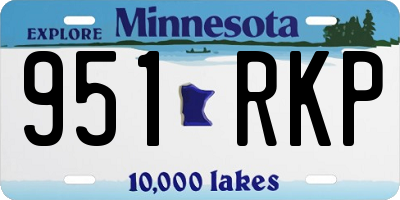 MN license plate 951RKP