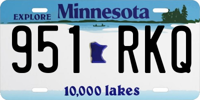 MN license plate 951RKQ