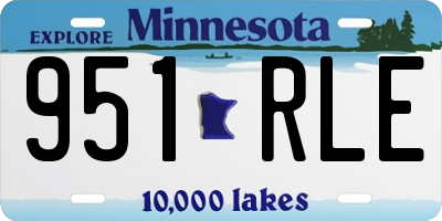 MN license plate 951RLE