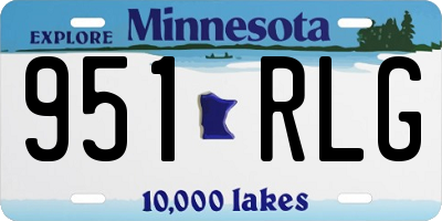 MN license plate 951RLG