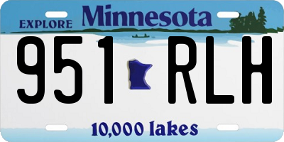 MN license plate 951RLH