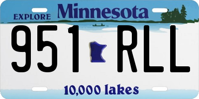 MN license plate 951RLL